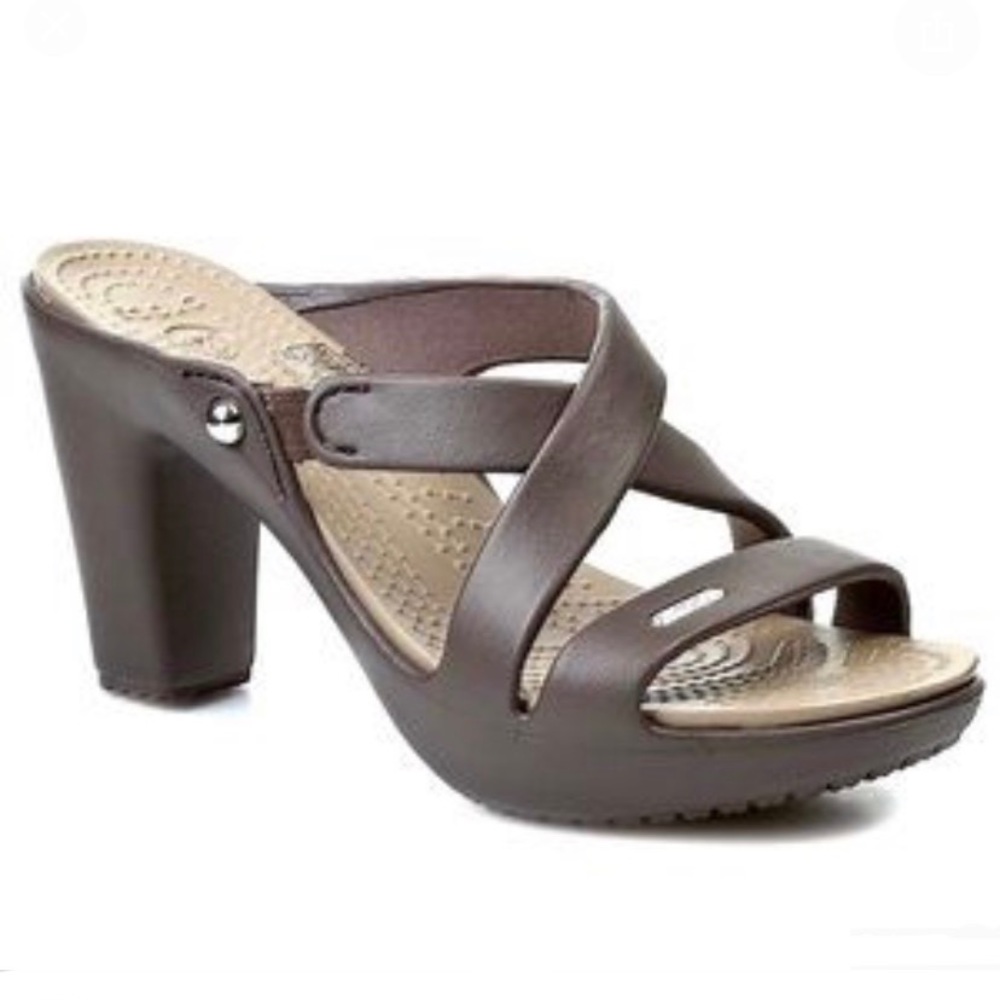 Crocs Cyprus IV Brown Slip On Sandals Sz 9